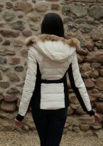 Зимно яке NICOLE в черно и бяло - Image 2