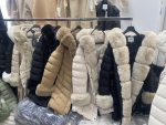Бежова парка ELI с бежов пух и качулка - Image 7