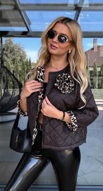Дамско преходно яке LEO ROSE в кафяво - Image 7