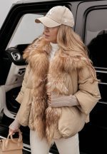 Дамско зимно яке EKATERINA в бежово