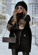 Ефектна дамска жилетка със свободен силует MANUELA в черно - Image 5