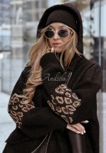 Ефектна дамска жилетка със свободен силует MANUELA в черно - Image 2