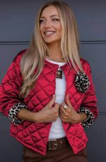 Дамско преходно яке LEO ROSE в червено - Image 5