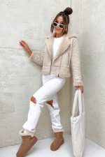 Късо палто RAMONA в бежово - Image 5