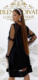 Рокля CRUELA в черно - Image 3