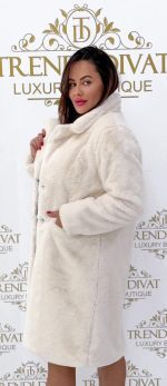 Дамско палто NINA в бяло - Image 2