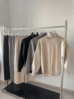 Изчистен дамски сет от плетиво MELEK в черно - Image 6