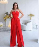 Стилен Гащеризон EKATERINA в червено - Image 2