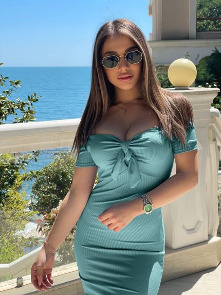 Рокля рипс LORETA в мента